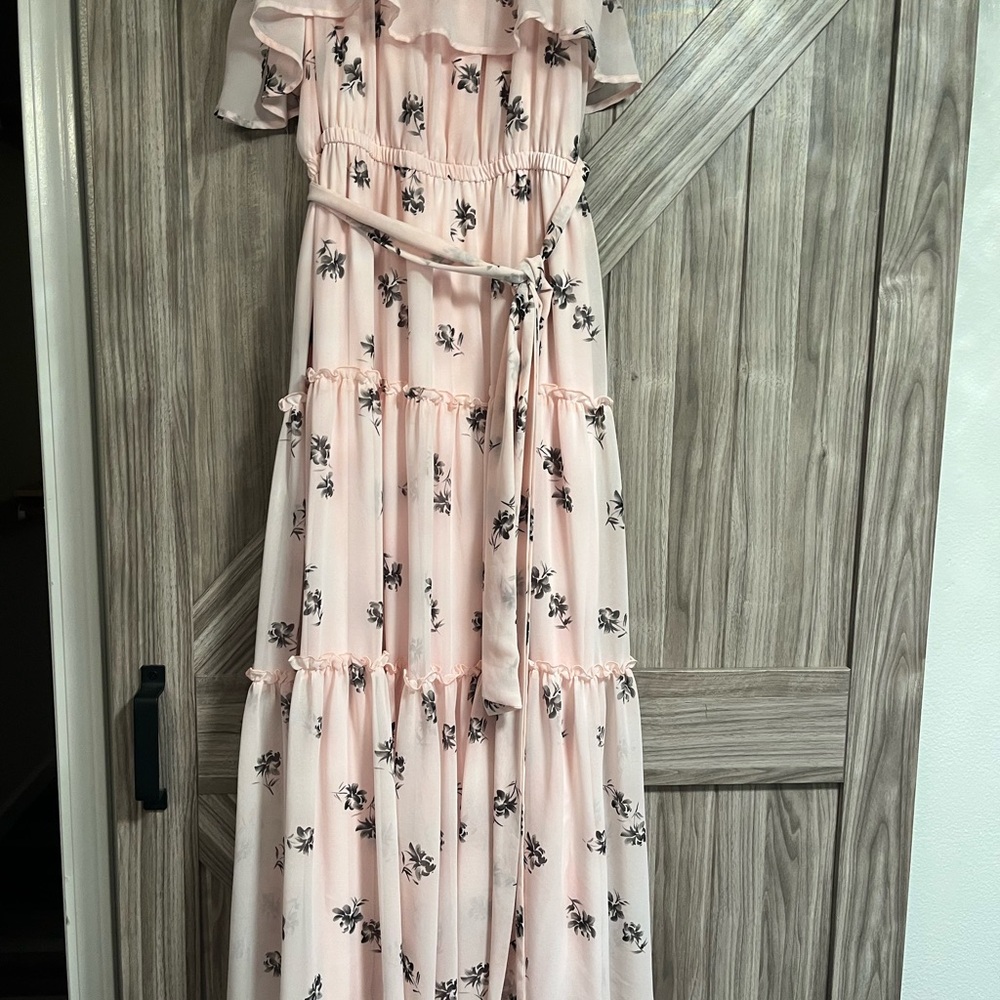 Lane Bryant Light Pink Floral Dress.